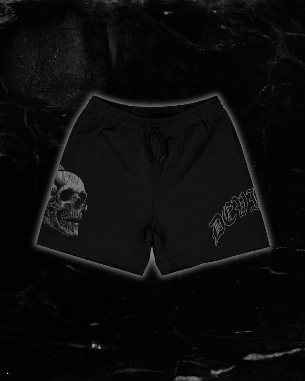 LIMITED FLAMING SKULL SHORTS