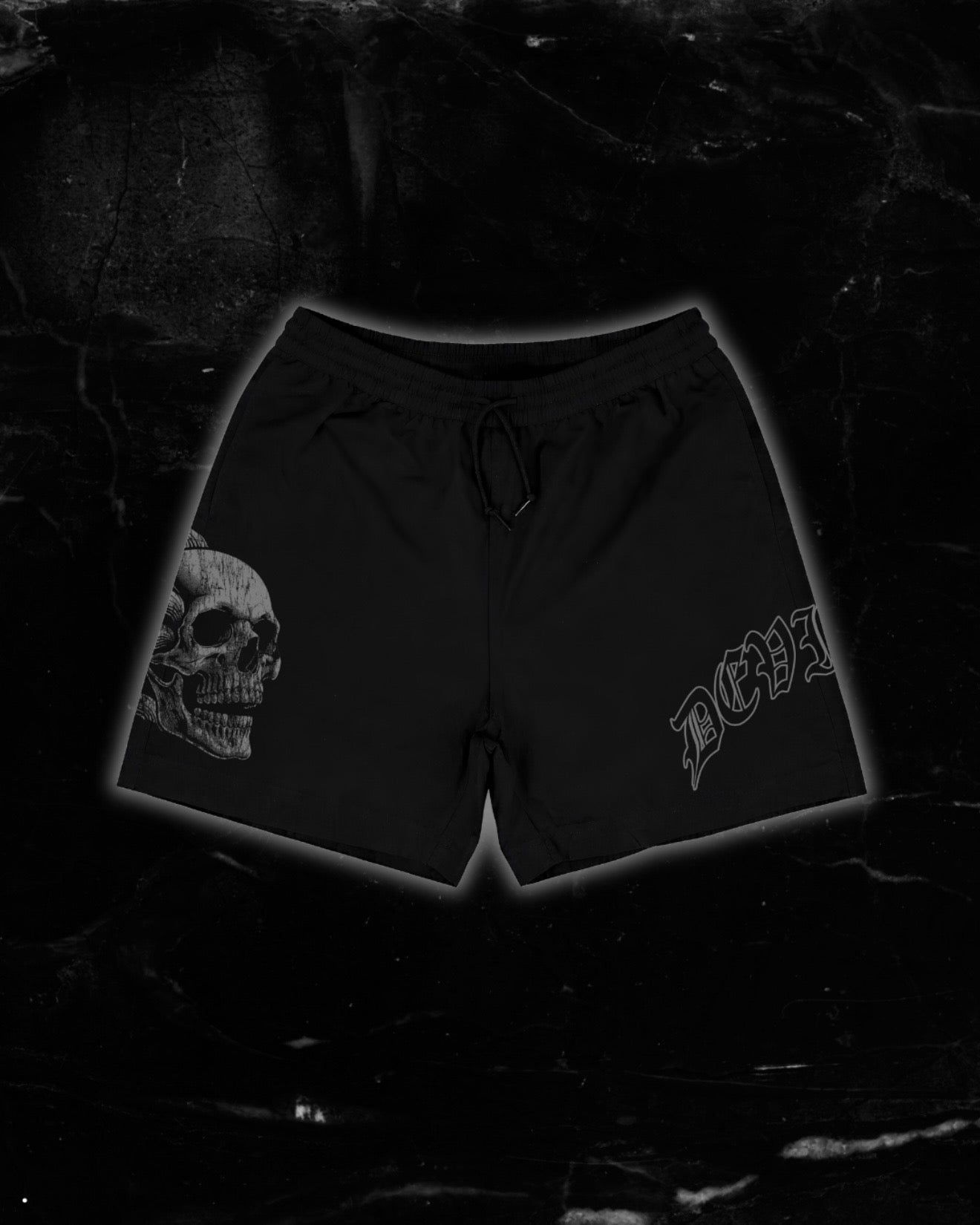 LIMITED FLAMING SKULL SHORTS