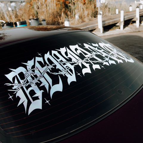 “GOTHIC” BACK WINDOW BANNER