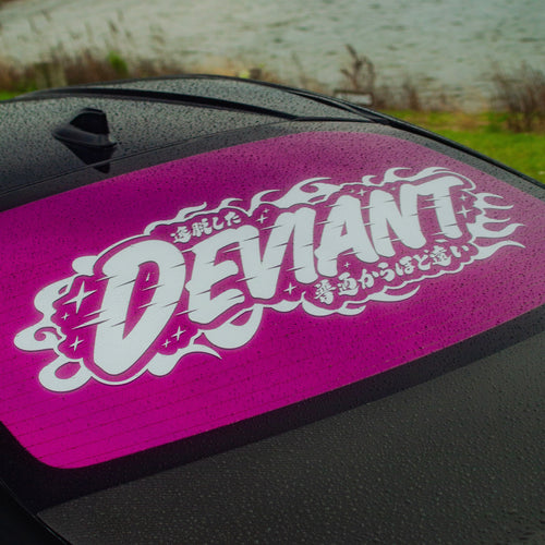 FLAME BACK WINDOW BANNER