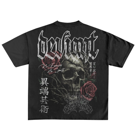PREMIUM ROSE & SKULL SHIRT