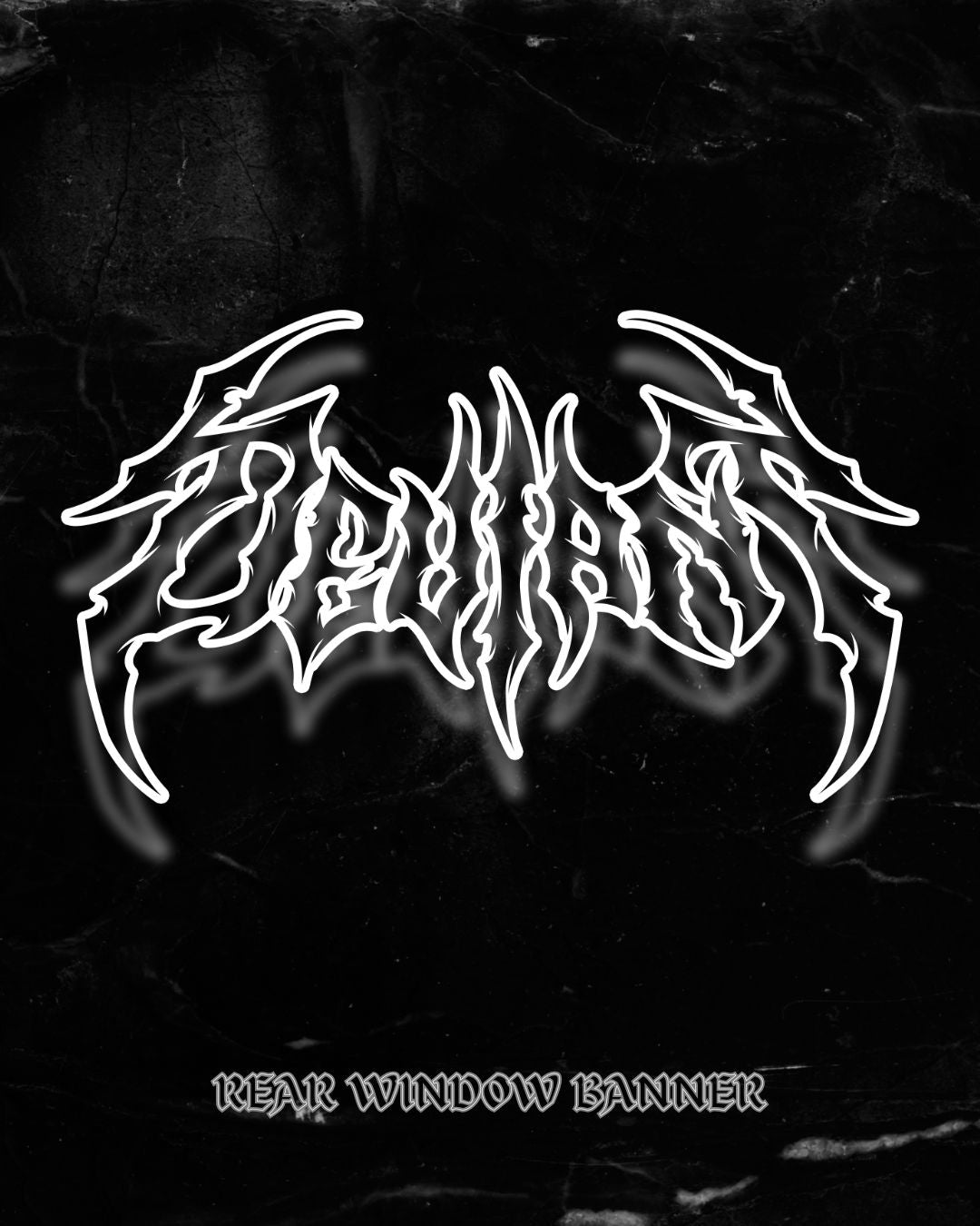 GRUNGE V2 BACK WINDOW BANNER