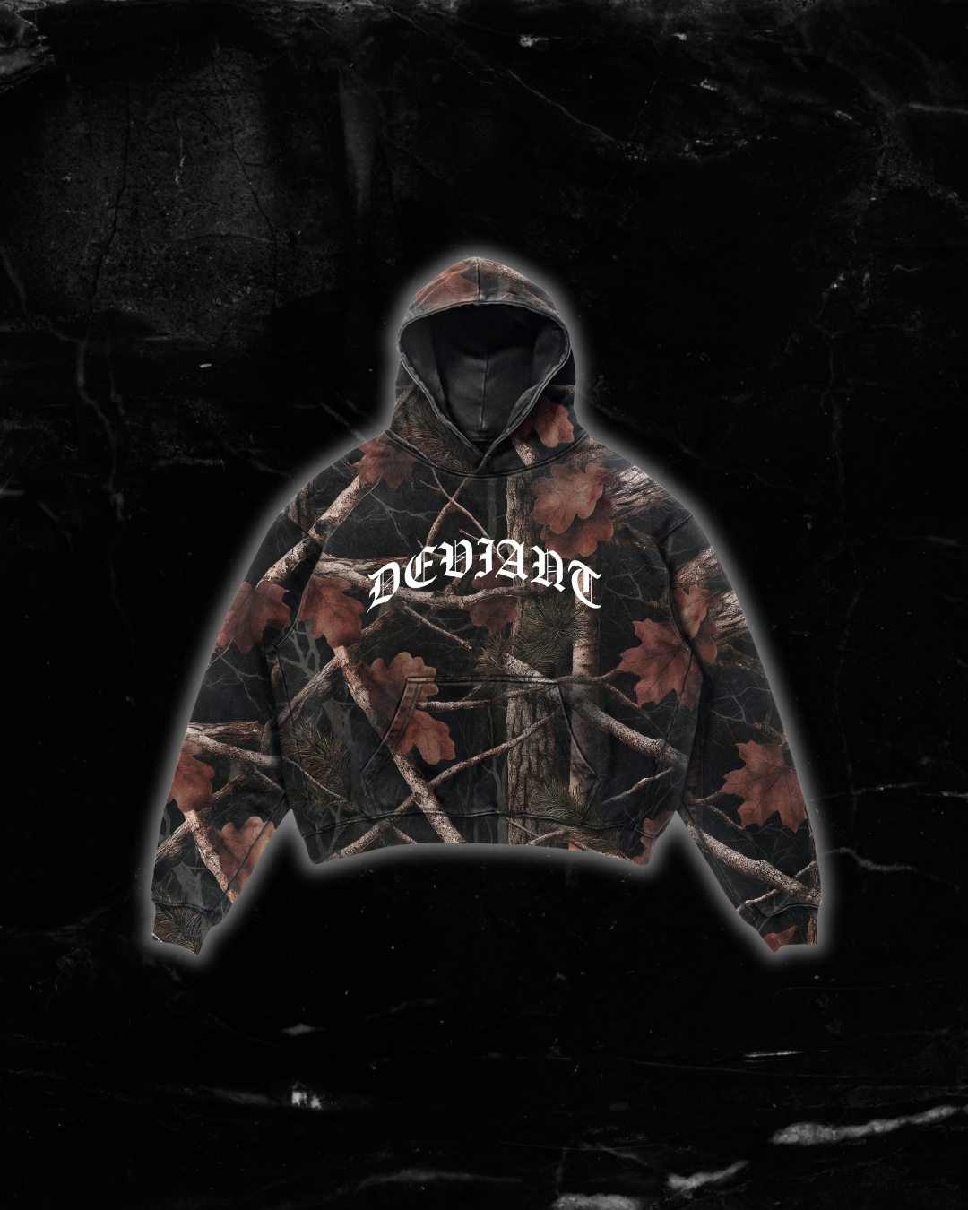 PREMIUM CAMO WOLF HOODIE
